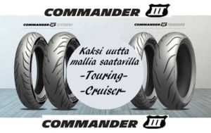 Uusi Michelin Commander 3 touring ja cruiser