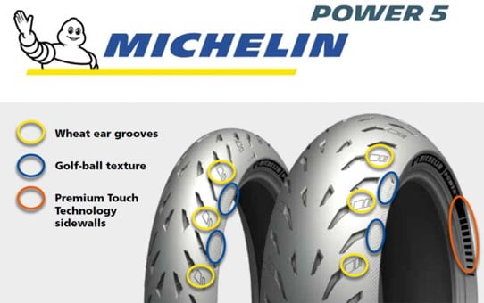 Moottoripyörän rengas Michelin Power 5